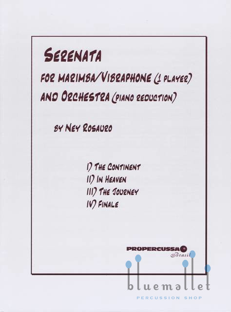 Rosauro , Ney - Serenata for Marmba/Vibraphone (ピアノ伴奏版 / スコア・パート譜セット)