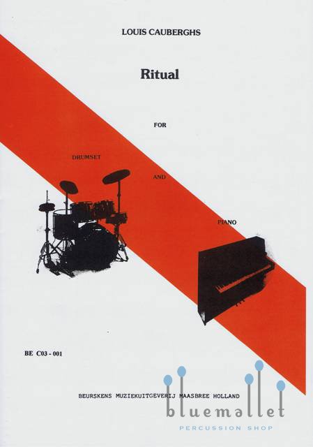 Cauberghs , Louis - Ritual for Drumset and Piano (スコア・パート譜セット)