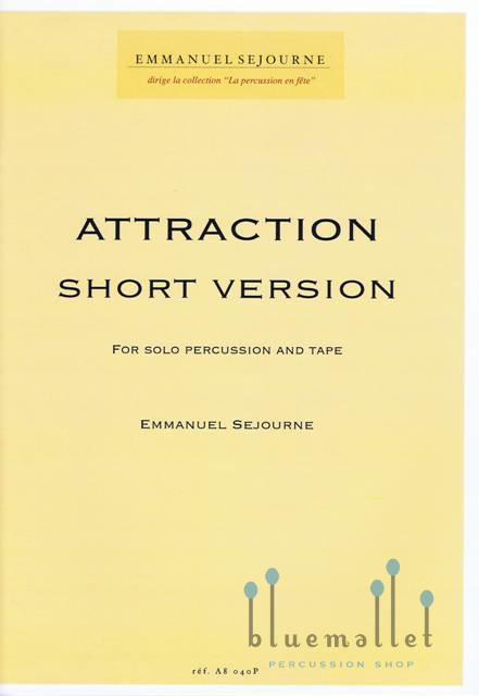 Sejourne , Emmanuel - Attraction Short Version (伴奏CD付)