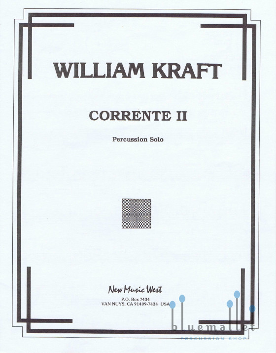 Kraft , William - Corrente II  Percussion Solo