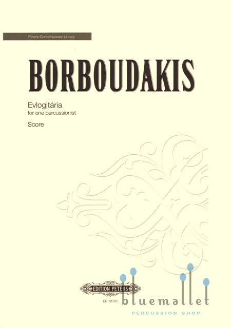 Borboudakis , Minas - Evlogitaria for Percussion Solo