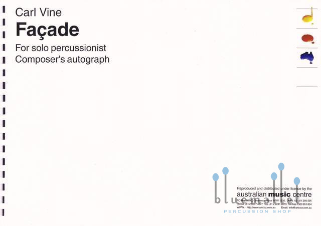 Vine , Carl - Facade  for Solo Percussionist