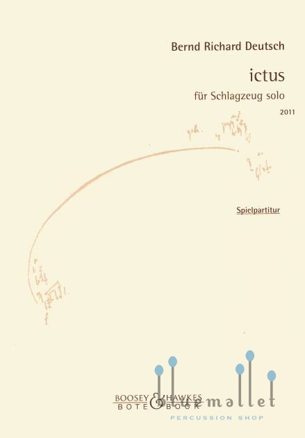 Deutsch , Bernd Richard - Ictus fur Schlagzueg solo