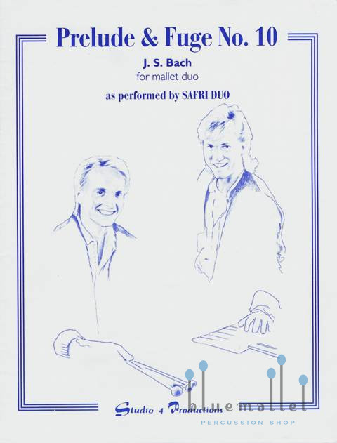 Bach , Johann Sebastian - Prelude & Fuge No.10 for Mallet Duo (arr. Safuri Duo) (パート譜のみ)