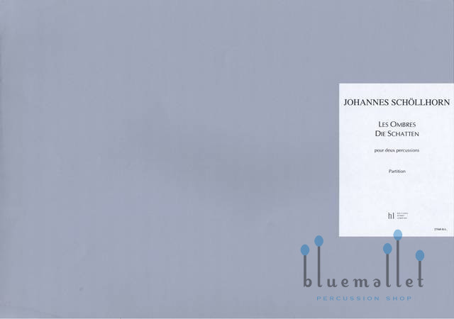 Schollhorn , Johannes - Les Ombres Die Schatten pour deux percussions (スコアのみ) (特価品)