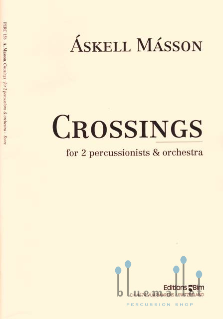 Masson , Askell - Crossings for Percussionists & Orchestra (オーケストラ伴奏版 / スコアのみ) (特価品)