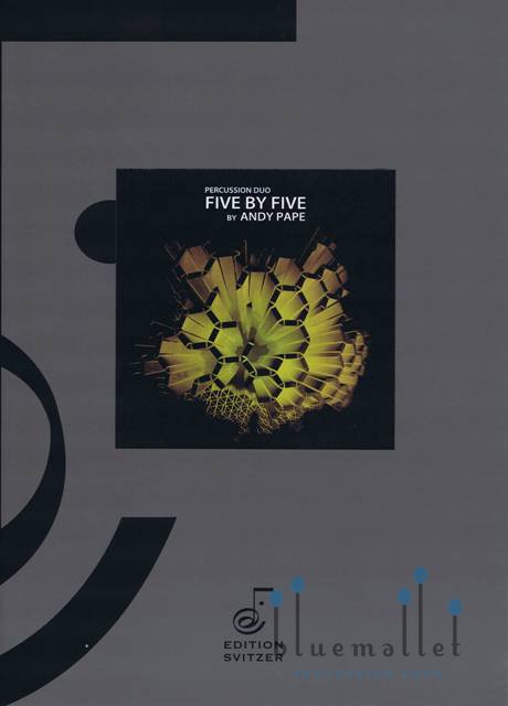 Pape , Andy - Five by Five for Percussion Duo (スコア・パート譜セット)