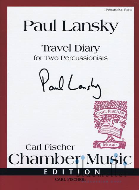 Lansky , Paul - Travel Diary for Two Percussionists (パート譜のみ)