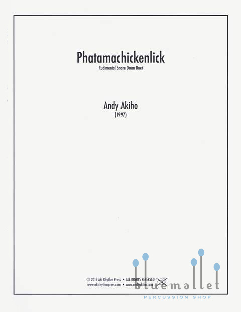 Akiho , Andy - Phatamachickenlick (スコアのみ)