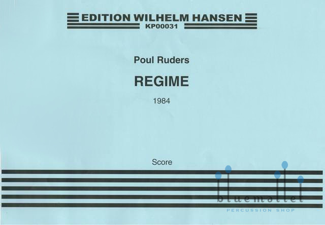 Ruders , Poul - Regime of 3 Percussionists and Conductor (スコアのみ) (特価品)