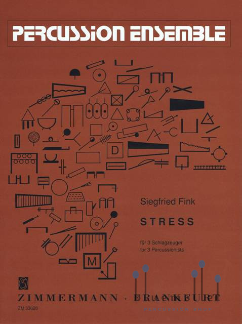 Fink , Siegfried - Stress for 3 Percussionists (スコア・パート譜セット)