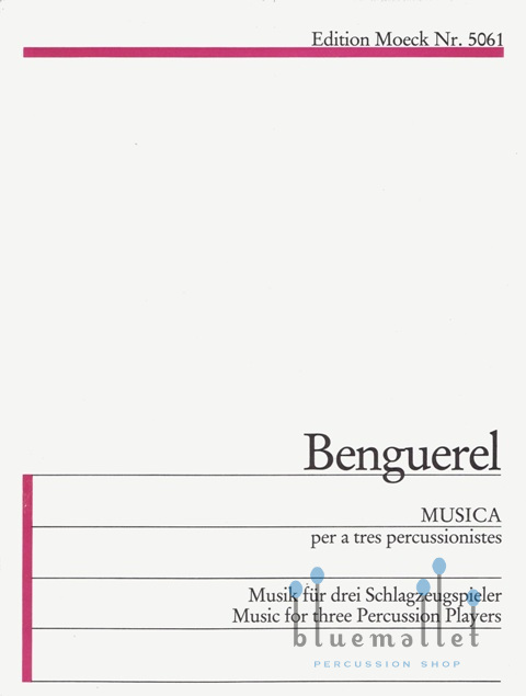 Benguerel , Xavier - Musica (スコア・パート譜セット) (特価品)