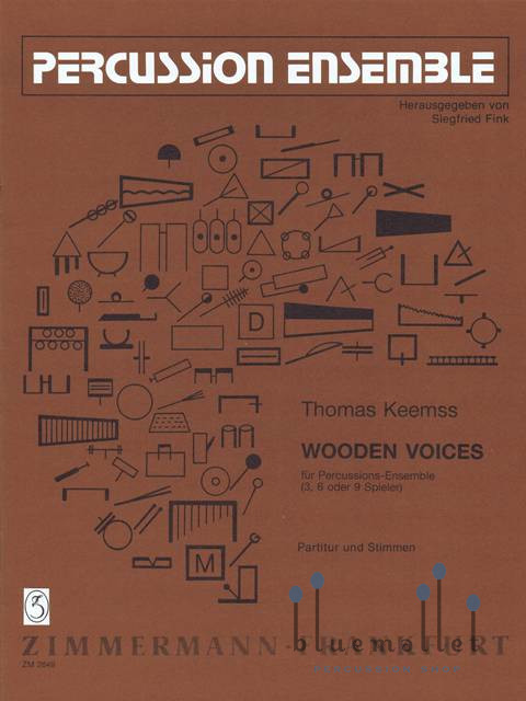 Keemss , Thomas - Wooden Voices (スコア・パート譜セット)