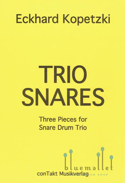 Kopetzki , Eckhard - Trio Snares (スコア・パート譜セット) bluemallet