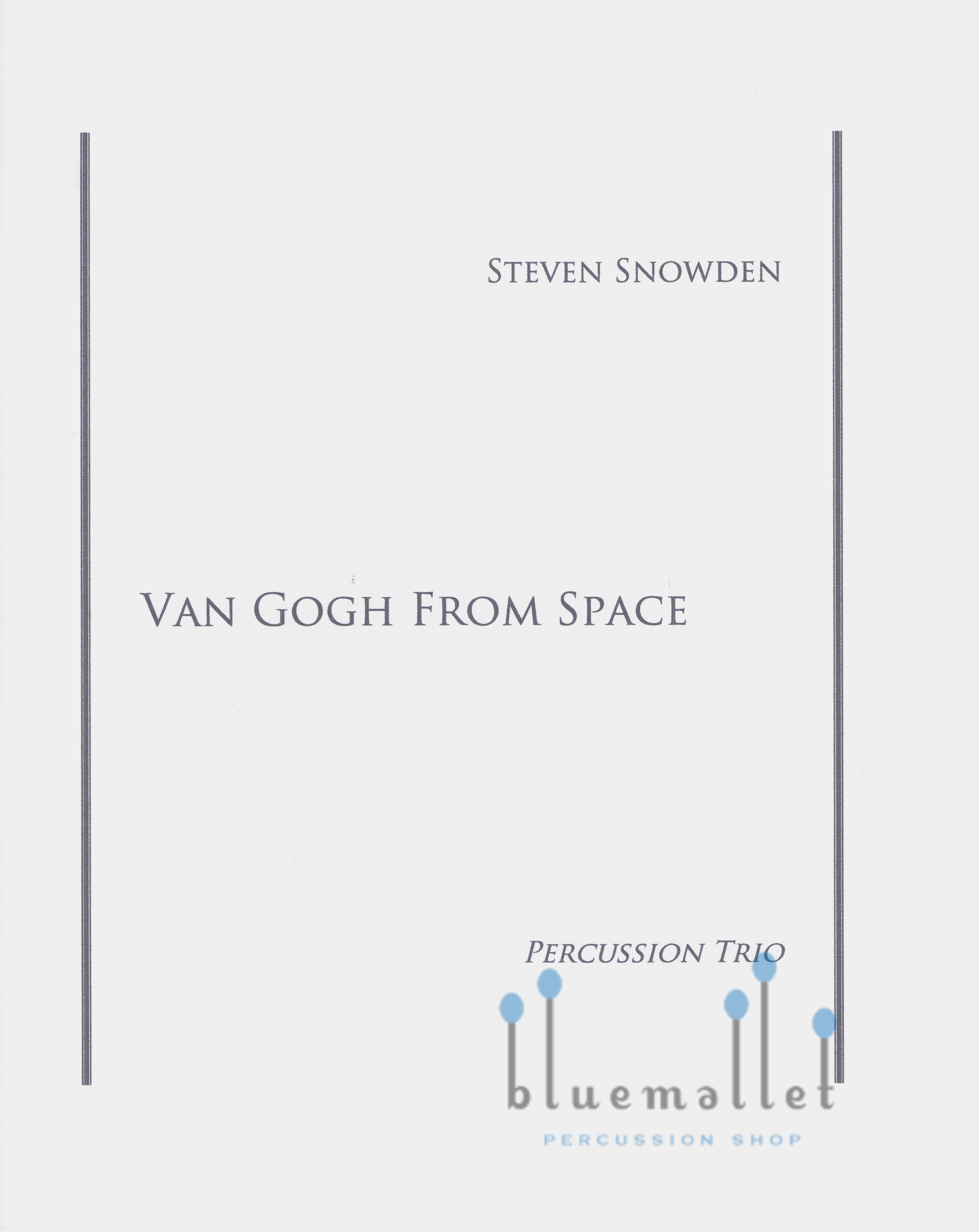 Snowden , Steven - Van Gogh from Space (スコア・パート譜セット)