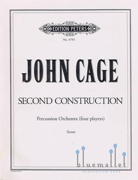 Cage , John - Second Construction (スコアのみ)