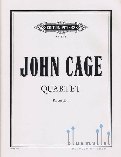 Cage , John - Quartet for Percussion (スコアのみ) bluemallet