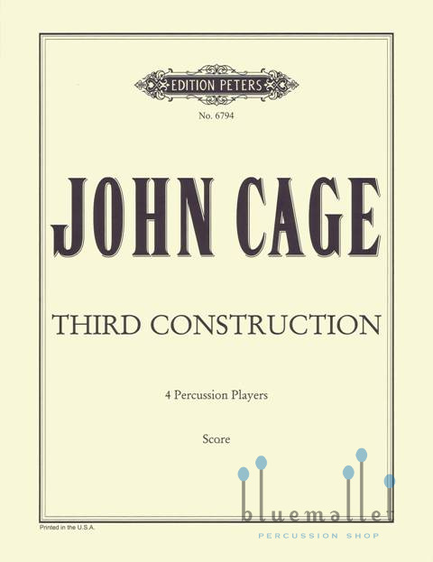 Cage , John - Third Construction (スコアのみ)