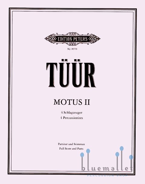 Tuur , Erkki Sven - Motus II (スコア・パート譜セット)