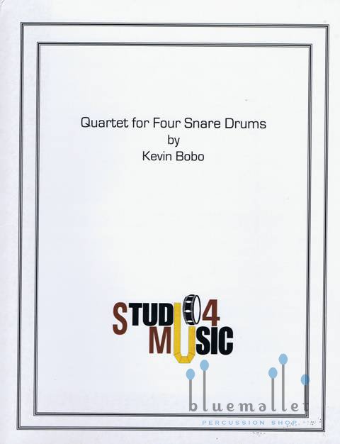 Bobo , Kevin - Quartet for Four Snare Drums (スコア・パート譜セット)