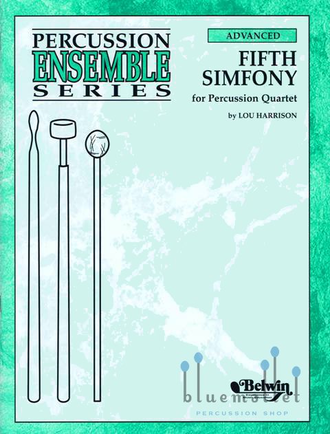 Harrison , Lou - Fifth Simfony for Percussion Quartet (スコア・パート譜セット) (特価品)