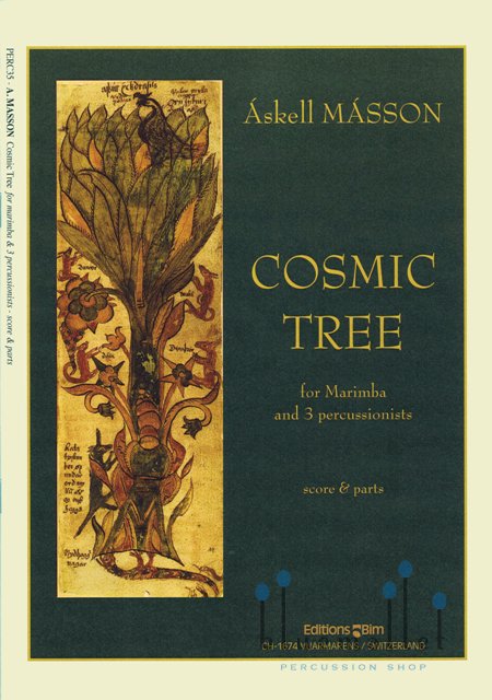 Masson , Askell - Cosmic Tree for Marimba and 3 Percussionists (スコア・パート譜セット) (特価品)