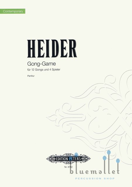 Heider , Werner - Gong Game fur 12 Gongs und 4 Spieler (スコア・パート譜セット) (特価品)
