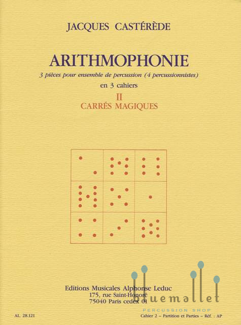 Casterede , Jacques - Arithmophonie 2. Carres Magiques (スコア・パート譜セット) (特価品)
