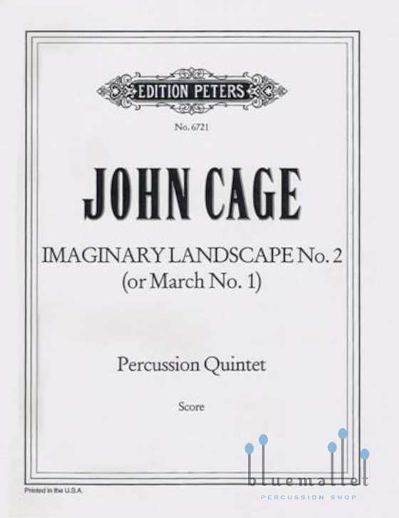 Cage , John - Imaginary Landscape No.2 (or March No.1) (スコアのみ)