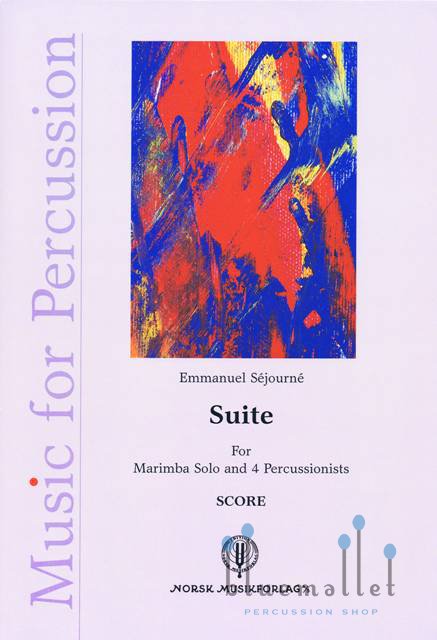 Sejourne , Emmanuel - Suite for Marimba and 4 Percossionists (スコアのみ)