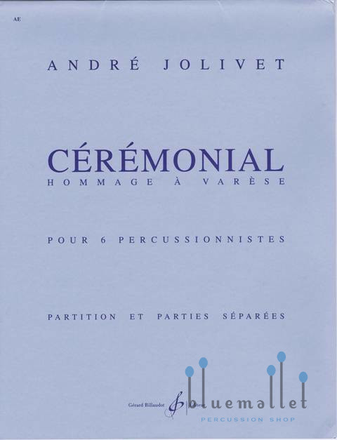 Jolivet　Ceremonial　楽譜 Jolivet , Andre - Ceremonial (スコア・パート譜セット) bluemallet