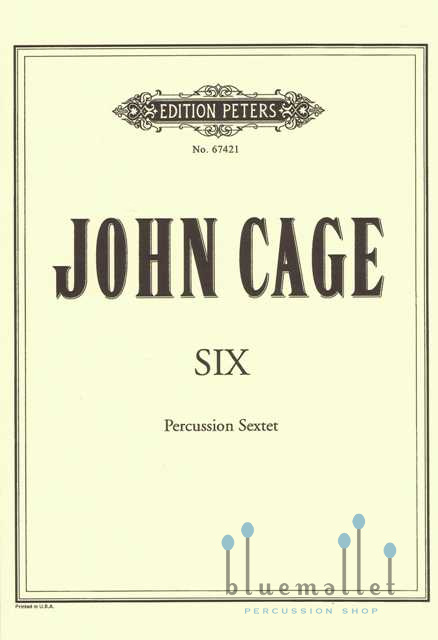 Cage , John - Six for Percussion (パート譜のみ)