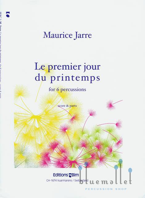 Jarre , Maurice - Le Premier Jour du Printemps for 6 percussions (スコア・パート譜セット)