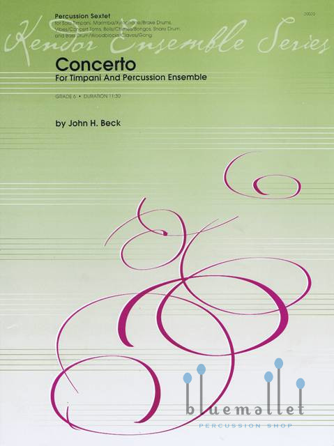 Beck , John H. - Concerto for Timpani & Percussion Ensemble (スコア・パート譜セット)