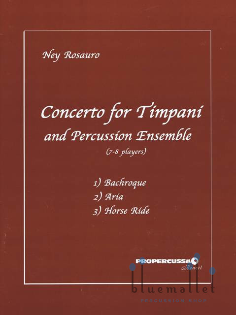 Rosauro , Ney - Concerto for Timpani and Percussion Ensemble (打楽器アンサンブル伴奏版 / スコア・パート譜セット)