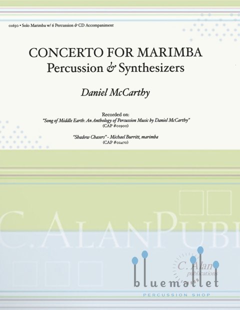McCarthy , Daniel - Concerto for Marimba Percussion & Synthesizers (スコア・パート譜セット)
