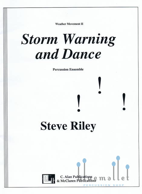 Riley , Steve - Storm Warning and Dance (スコア・パート譜セット)