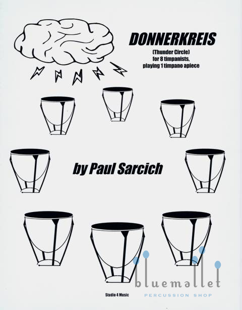 Sarcich , Paul - Donnerkreis for 8 Timpani , 8 Players (スコア・パート譜セット)