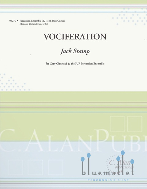 Stamp , Jack - Vociferation (スコア・パート譜セット)