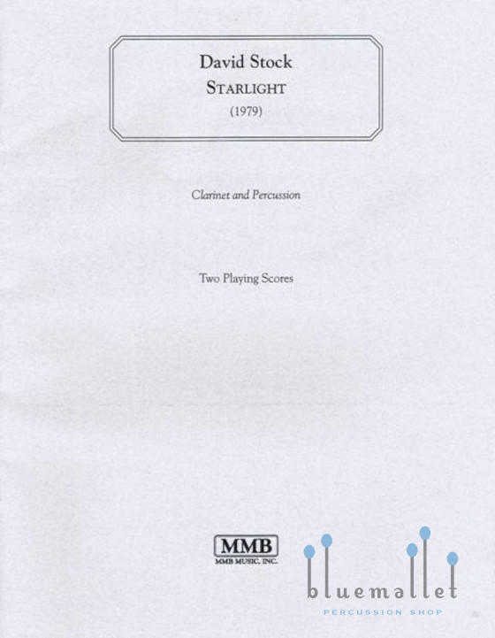 Stock , David - Starlight (スコア2冊セット)