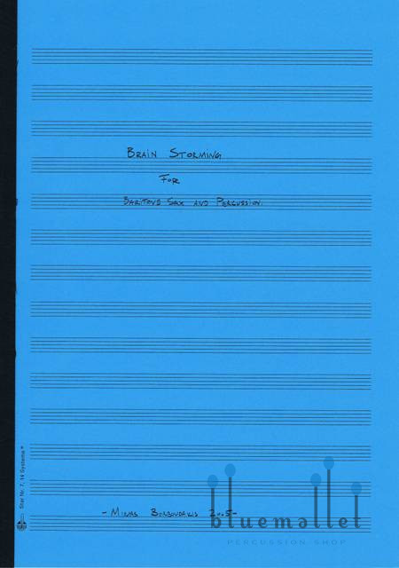 Borboudakis , Minas - Brain Storming for Baritone Sax and Percussion (スコアのみ)