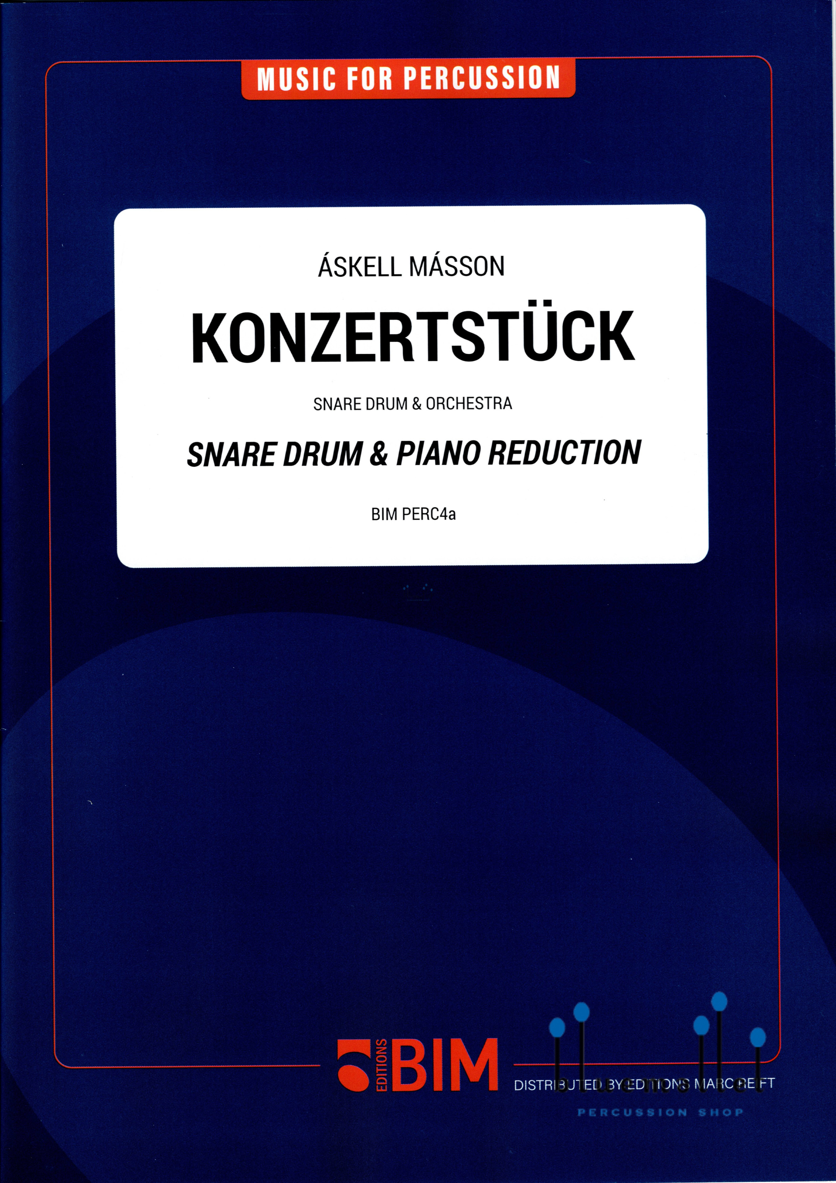 Masson , Askell - Konzertstuck for Snare Drum & Orchestra (ピアノ伴奏版 / スコア・パート譜セット)