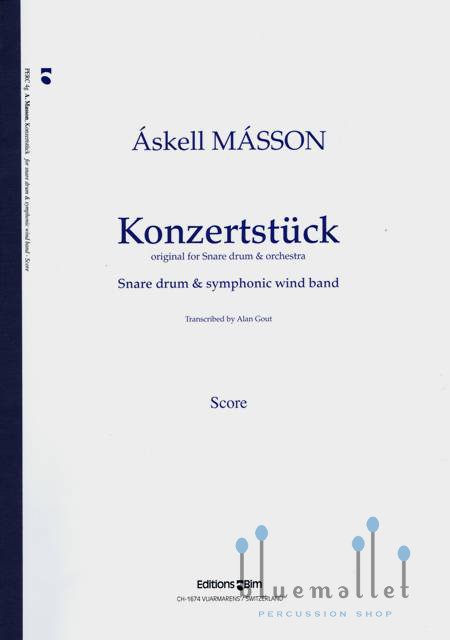 Masson , Askell - Konzertstuck for Snare Drum & Orchestra (吹奏楽伴奏版 / スコアのみ)