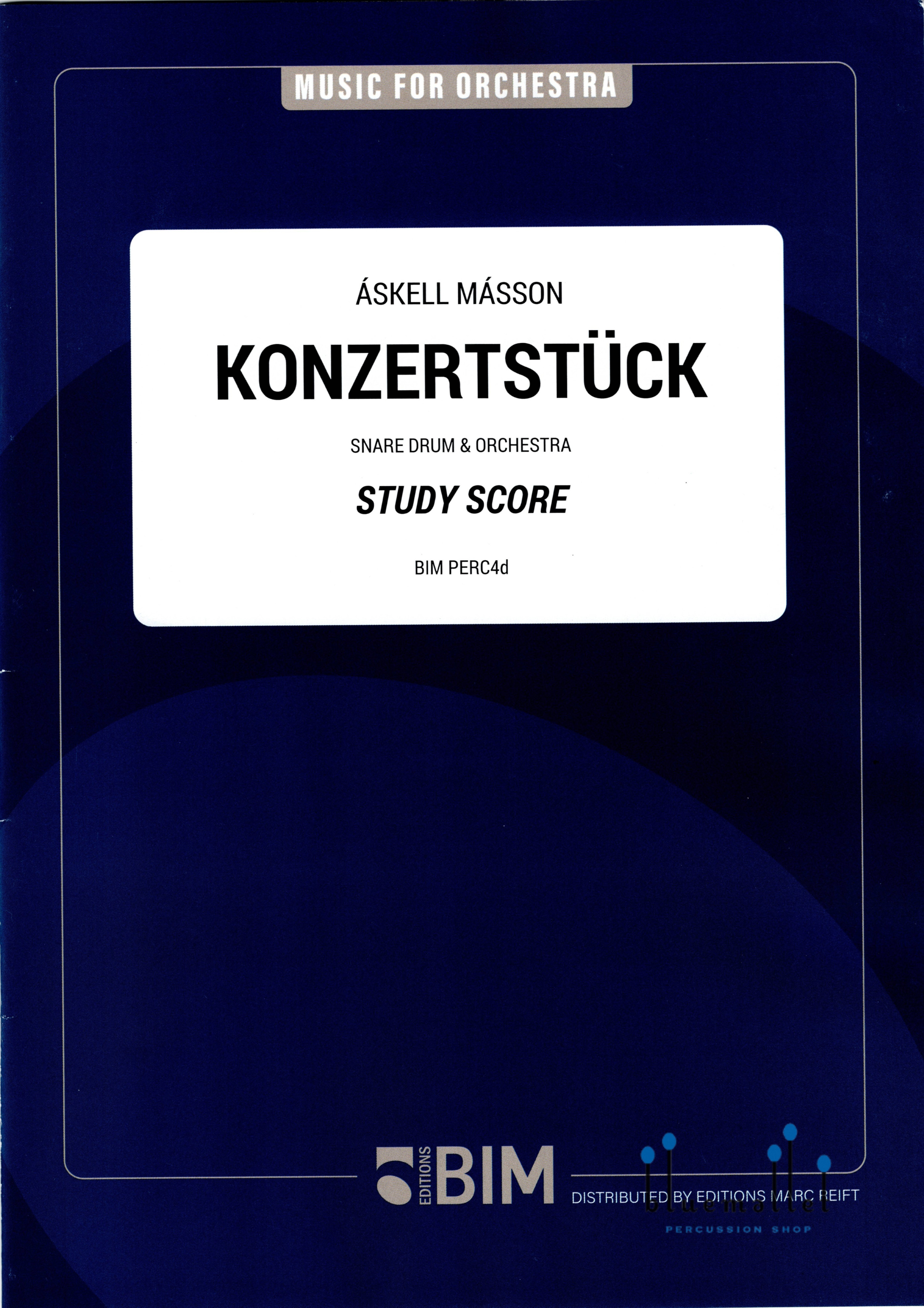 Masson , Askell - Konzertstuck for Snare Drum & Orchestra (オーケストラ伴奏版 / スコアのみ)