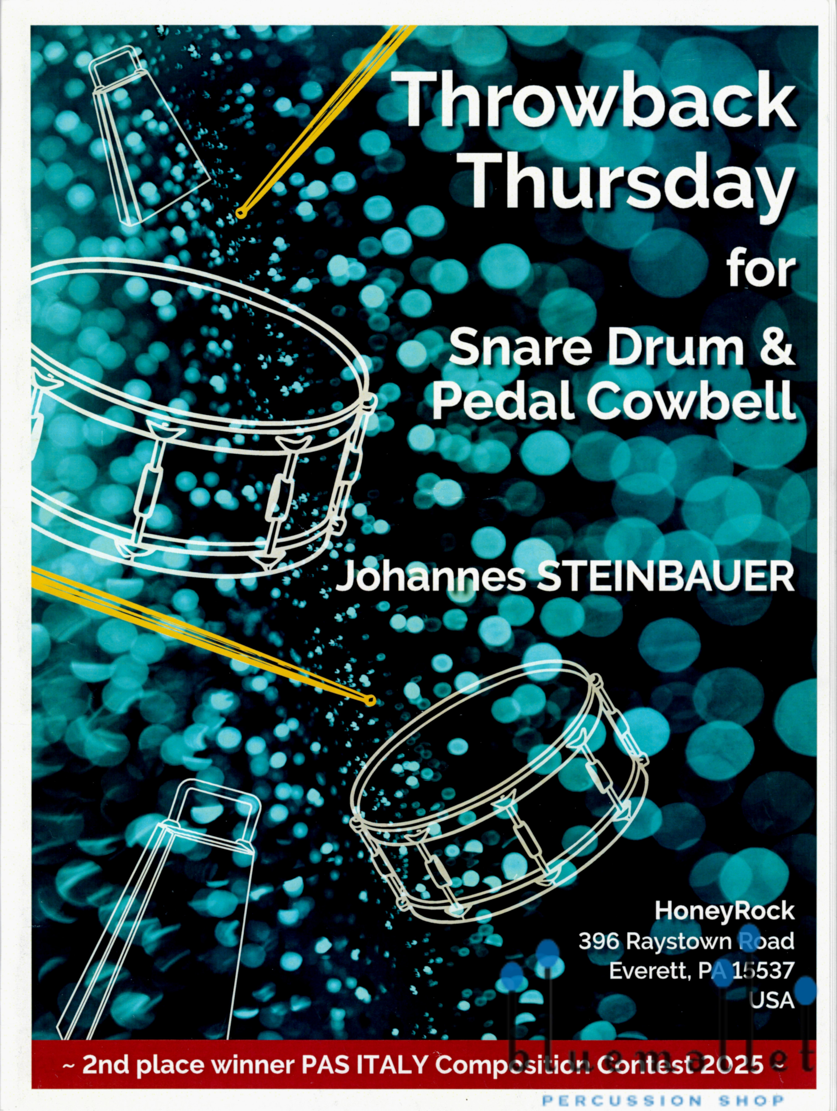 Steinbauer Johannes - Throwback Thursday for Snare Drum and Pedal Cowbell