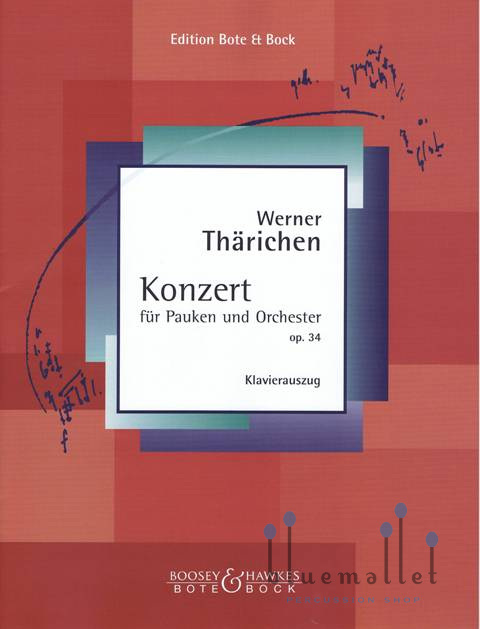 Tharichen , Werner - Konzert fur Pauken (ピアノ伴奏版 / スコア・パート譜セット)