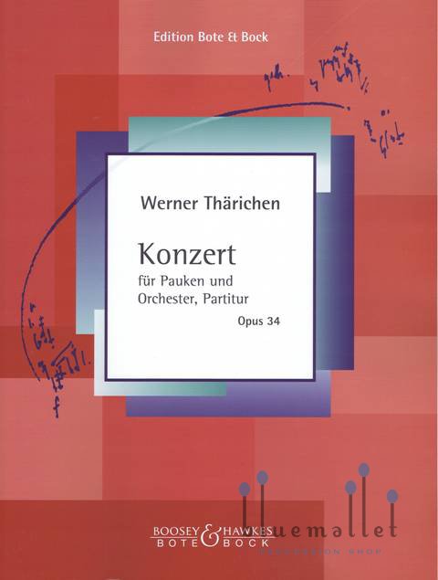 Tharichen , Werner - Konzert fur Pauken (オーケストラ伴奏版 / スコアのみ)