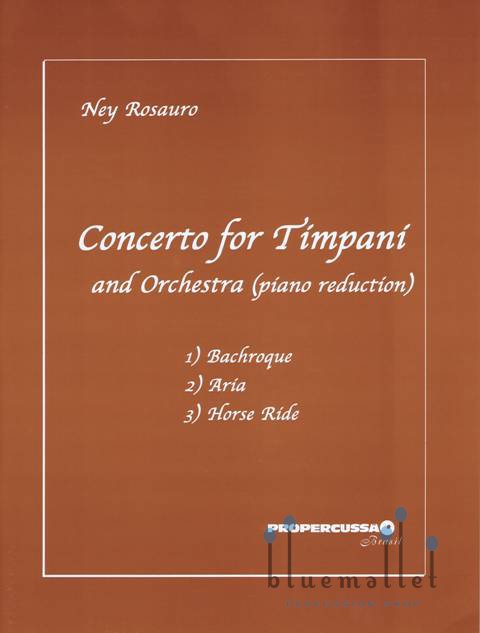 Rosauro , Ney - Concerto for Timpani (ピアノ伴奏版 / スコア・パート譜セット)