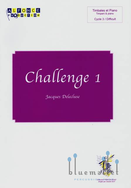 Delecluse , Jacques - Challenge 1 Timpani & Piano (スコア・パート譜セット)