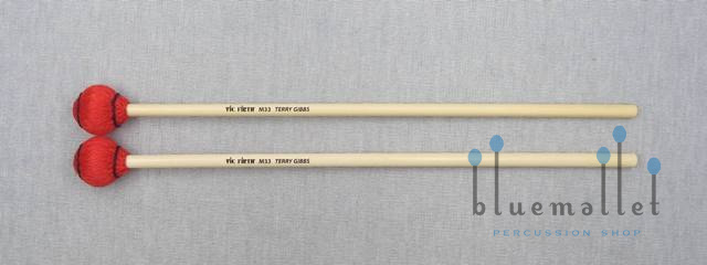 Vic Firth Mallet Terry Gibbs Red VIC-M33 (ラタン柄)